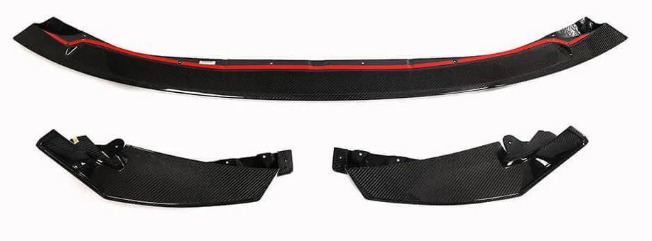 Накладка на передний бампер DDCarbon V8 для G82/G83/BMW 4 серия G22/23/26 2020- карбон (136826)