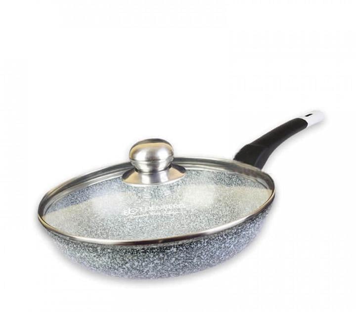 Сковорода Edenberg EB-9165 з кришкою та мармуровим покриттям 22 см (9262073)