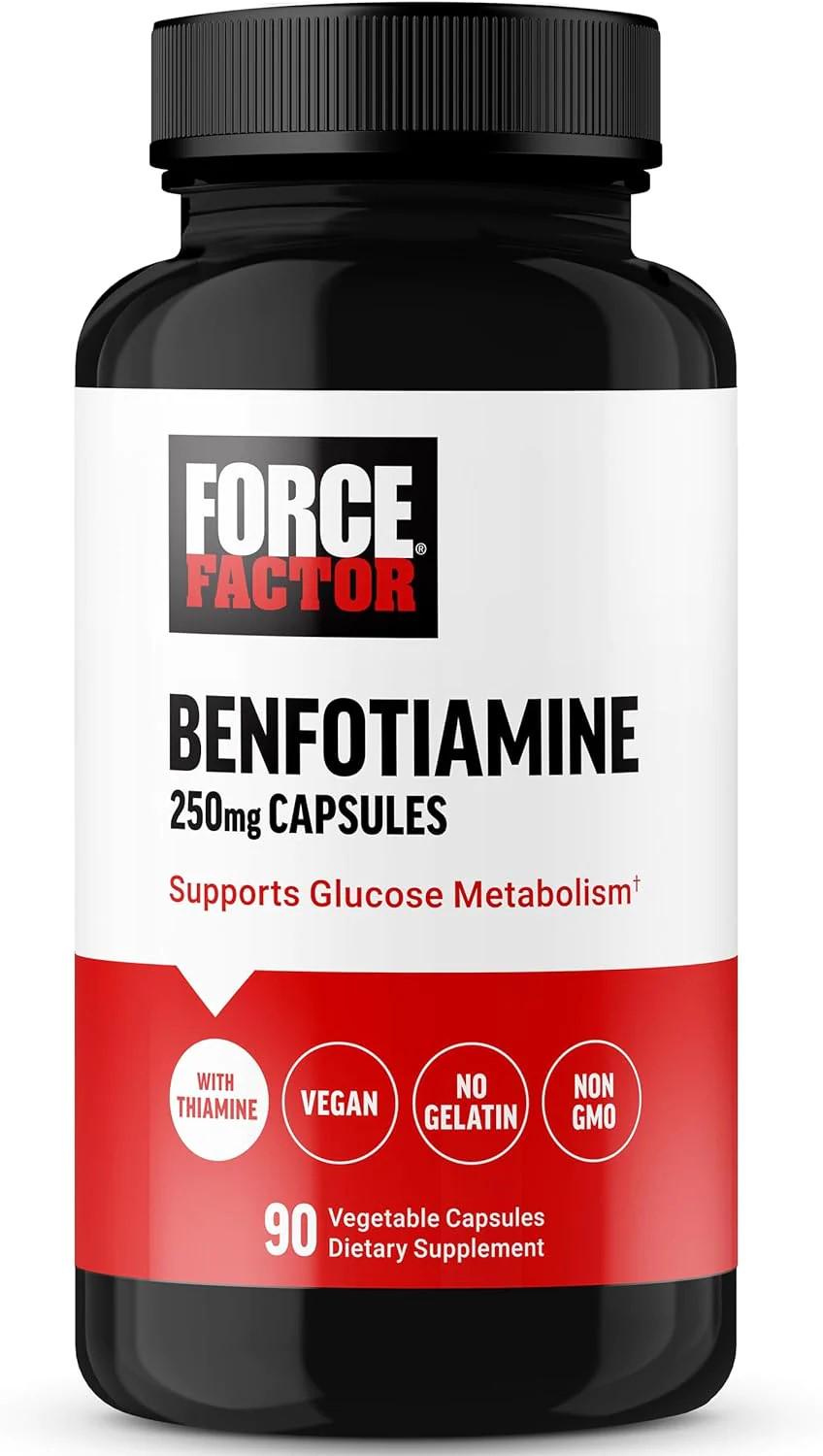 Бенфотиамин Force Factor Benfotiamine 250 mg 90 вег. капс.