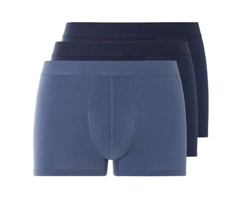 Набор трусов боксеров мужских Livergy LYCRA 3 шт. 4XL Темно-синий/Темно-голубой (5856655)