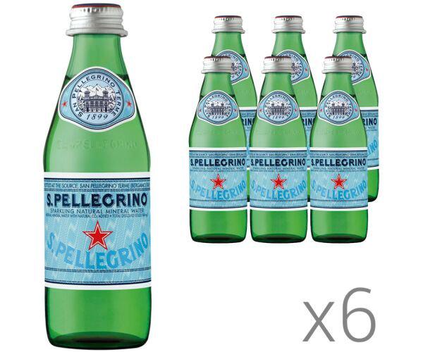 Вода мінеральна газована San Pellegrino 6 шт. х 0,25 л (18459) - фото 2 Вода мінеральна газована San Pellegrino 6 шт. х 0,25 л (18459) - фото 2