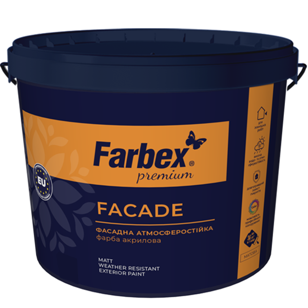 Краска фасадная Farbex ВДА Facade база C 6 кг