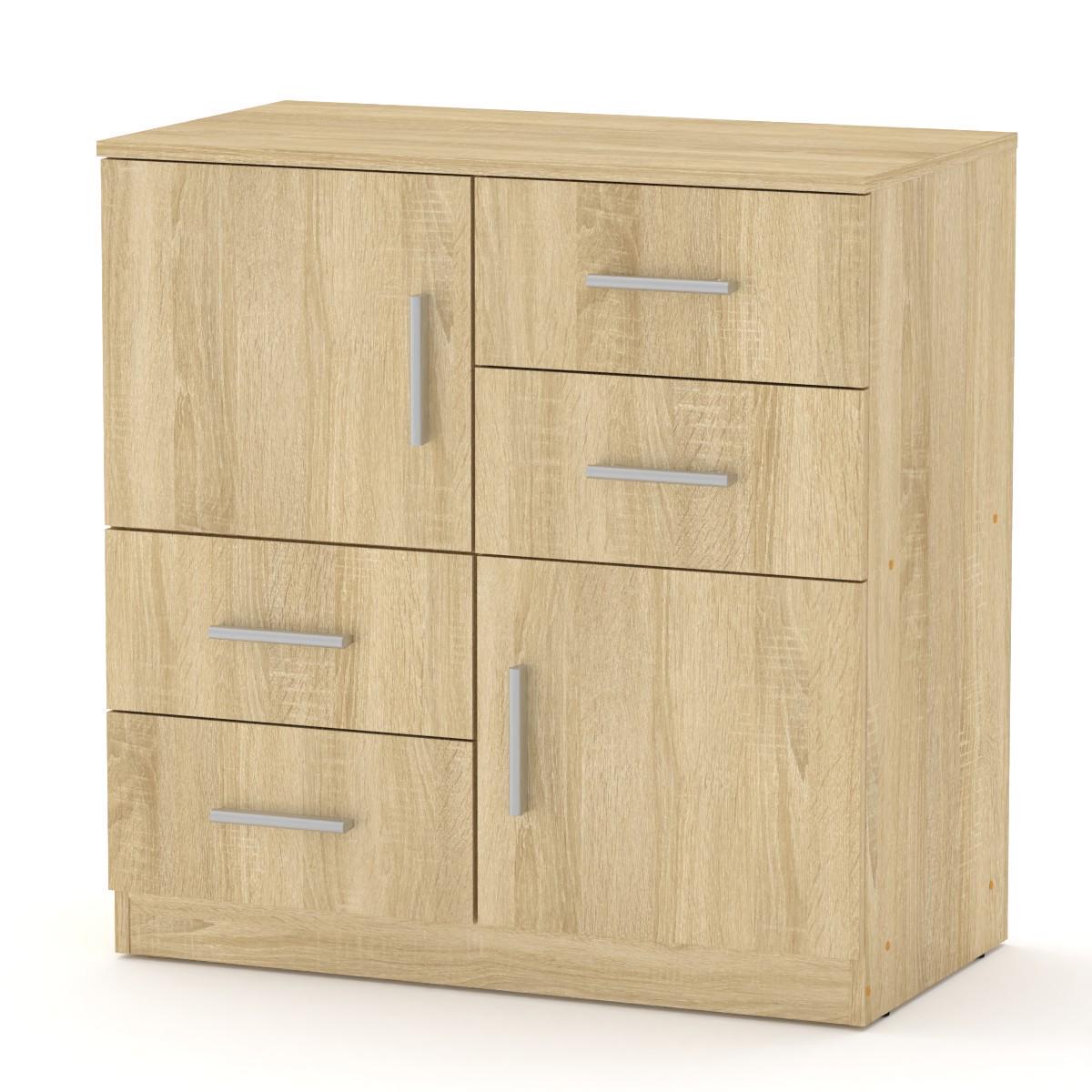 Комод для вещей Компанит 2+4 Дуб сонома (17927) - фото 1 Комод для вещей Компанит 2+4 Дуб сонома (17927) - фото 1