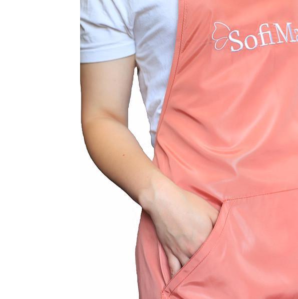 Фартух косметолога Sofi May з кишенею Абрикосовий - фото 5 Фартух косметолога Sofi May з кишенею Абрикосовий - фото 5