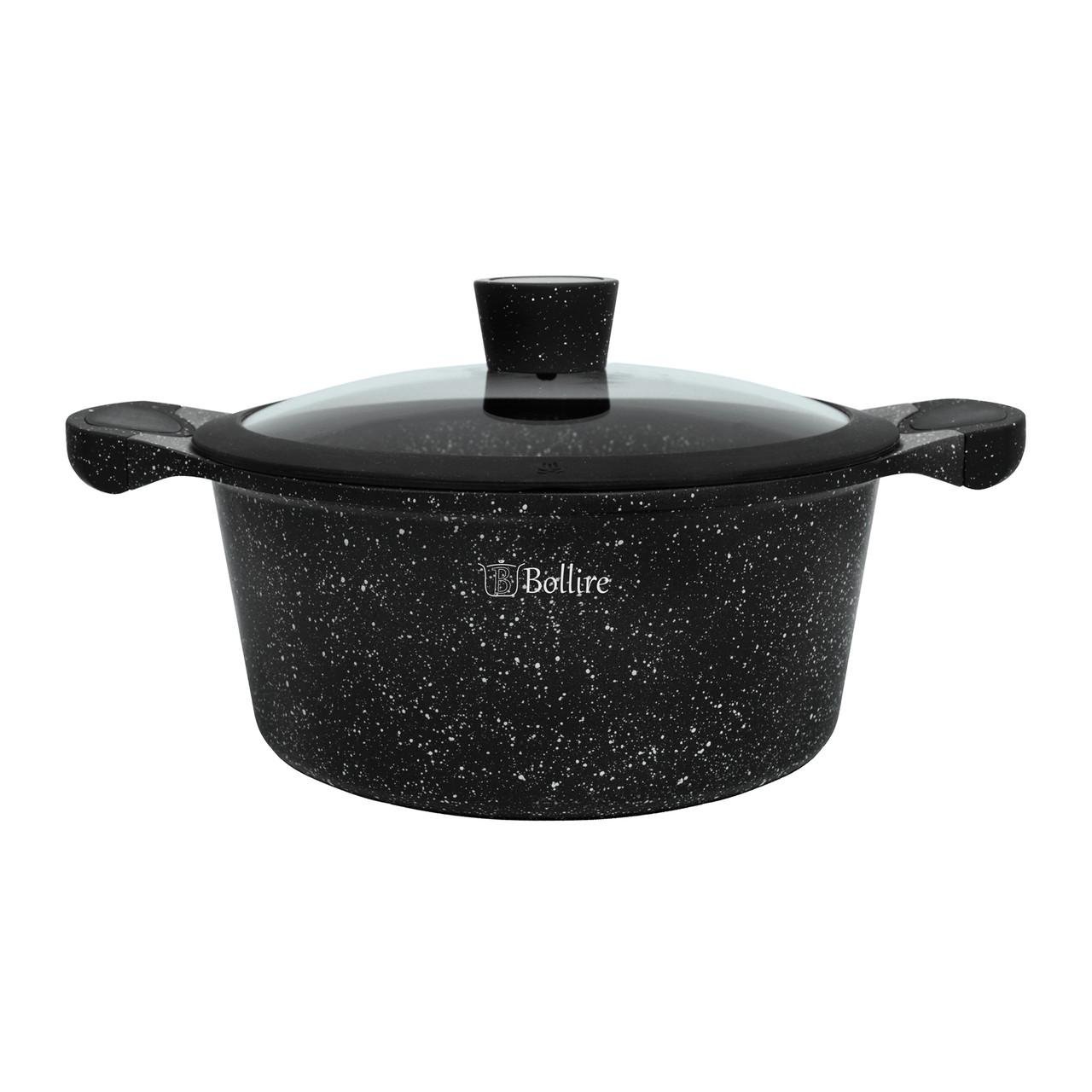 Кастрюля Bollire Milano с антипригарным покрытием и крышкой 20 см 2,4 л (BR-1102)
