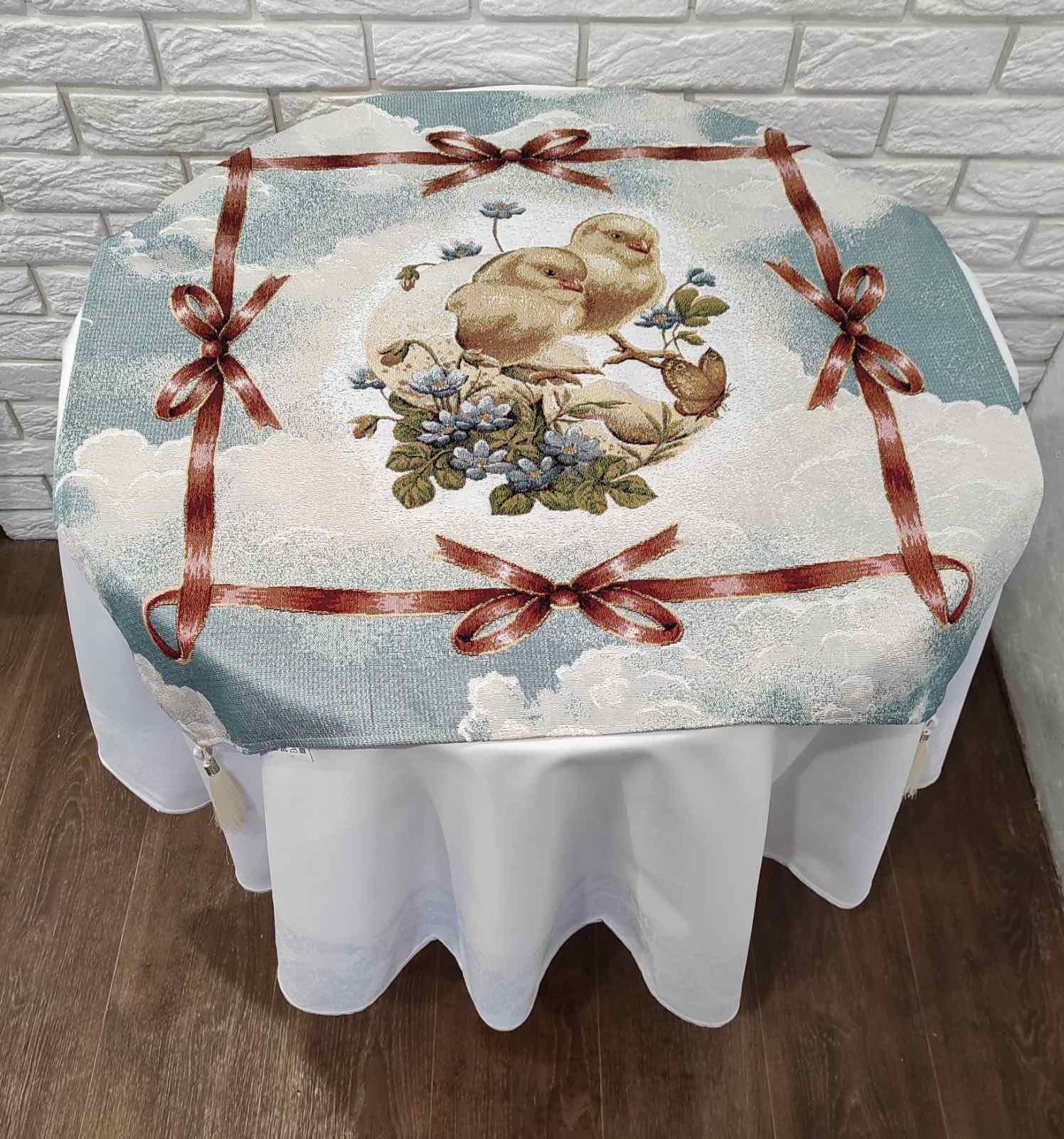 Скатертина квадратна гобеленова Sagol Великодня ST-143 (CN6461) Скатертина квадратна гобеленова Sagol Великодня ST-143 (CN6461)