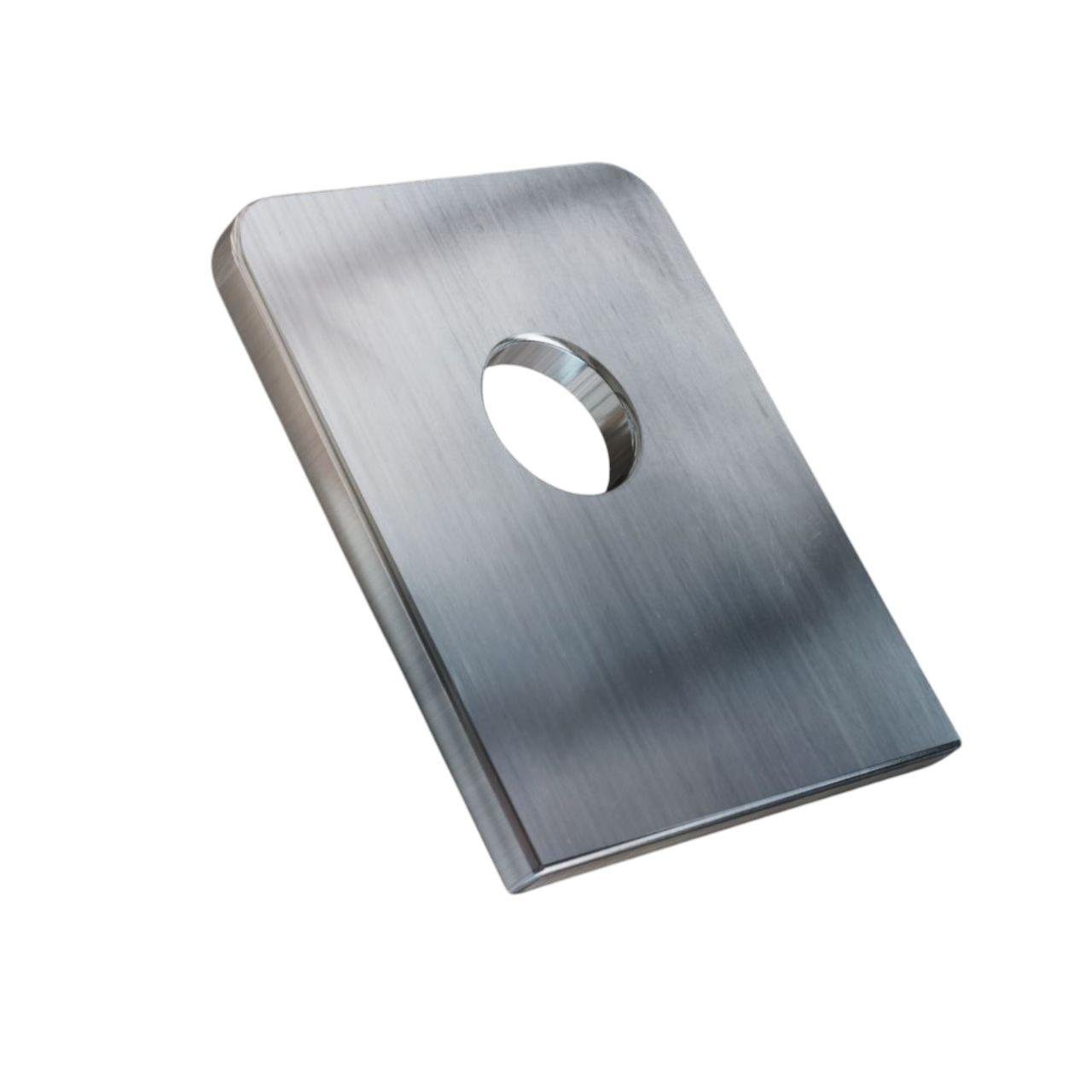 Ушко монтажное приварное стальное прямое 50х40 толщина 4 мм, отверстие 12 мм для навесного замка 1 шт. (2040507128/К0453)