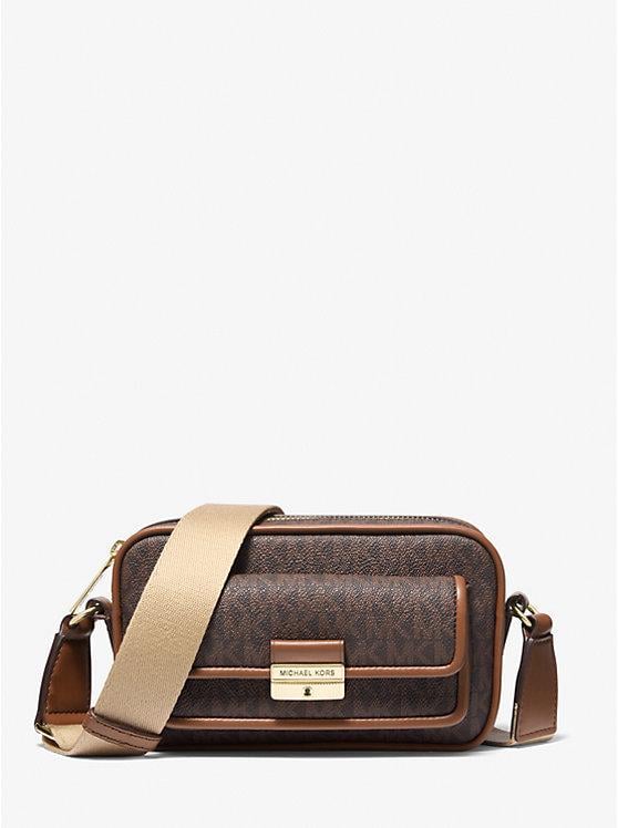 Жіноча сумка крос-боді Michael Kors Bradshaw Extra-Small Crossbody лого Коричневий (2560428926)