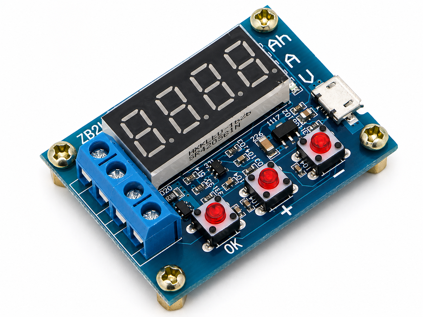 Тестер ємності акумуляторів 1V-15V 3A (7841)