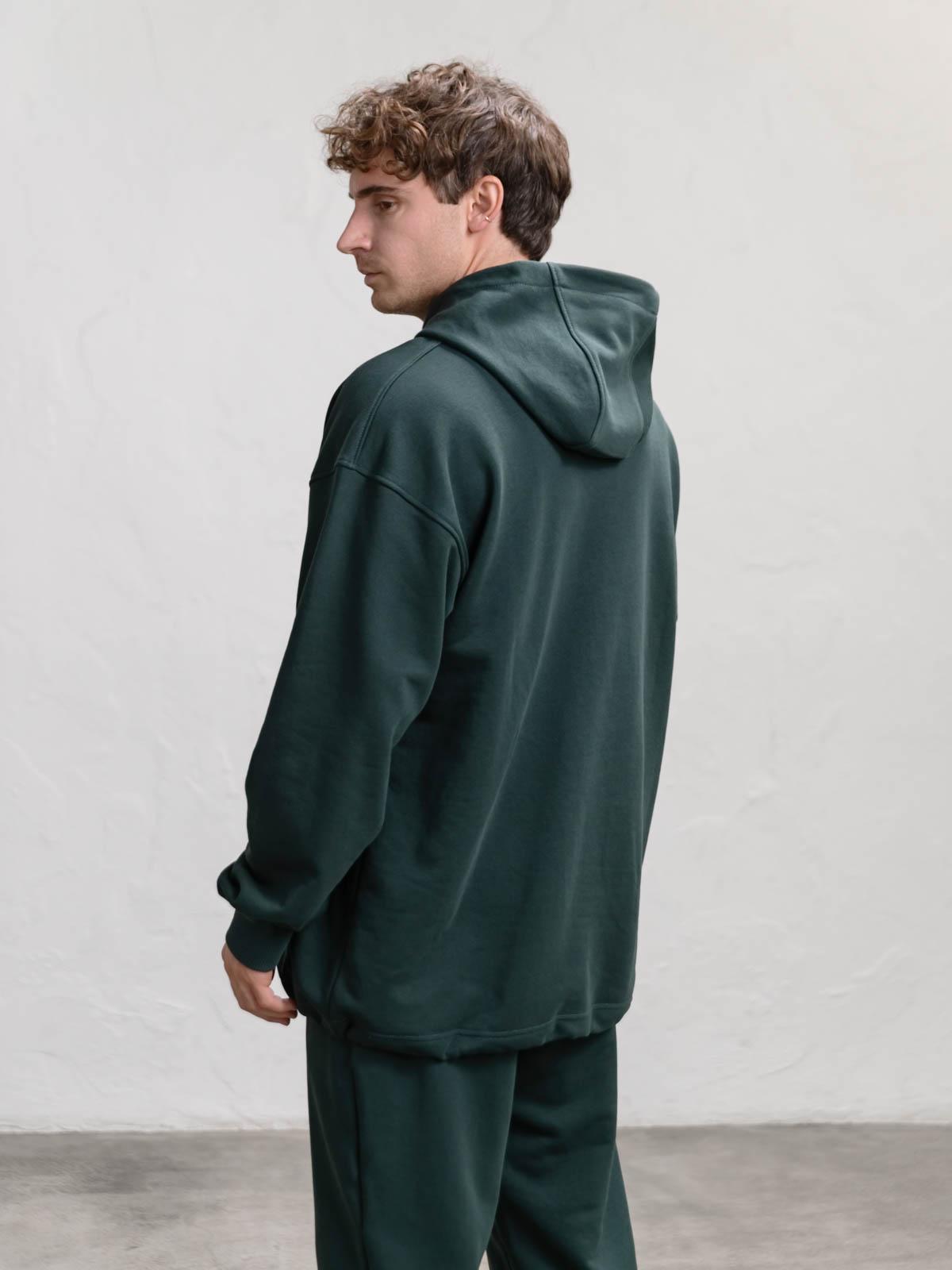 Худі чоловічий вільний FROMUS Onesize Темно-зелений (1122-60) - фото 4 Худі чоловічий вільний FROMUS Onesize Темно-зелений (1122-60) - фото 4