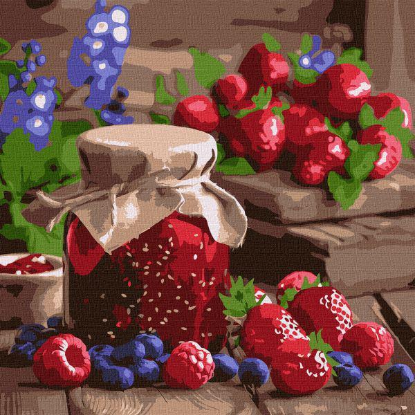 Картина за номерами Ideyka Малинове варення 40x40 см (Id-KHO5727)