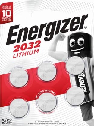 Батарейки Energizer CR2032 Lithium 6 шт. (2059392750)