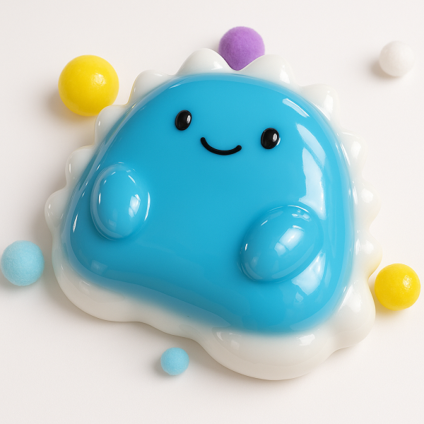 Антистрес-іграшка Весела Хмара жуйка-тягучка 7,5 см Блакитний (26566083)