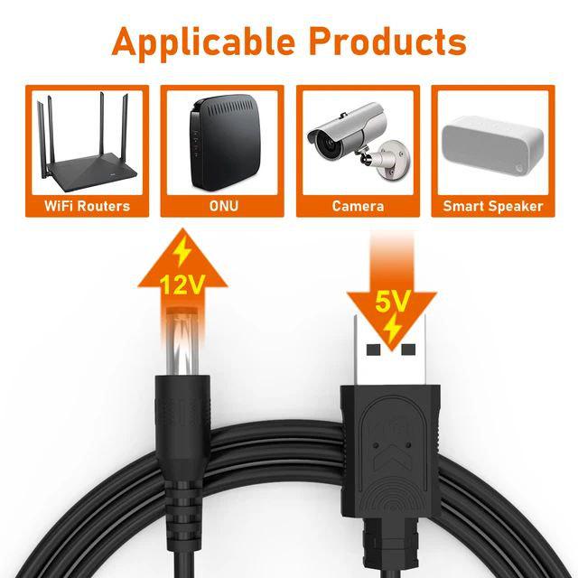 Перехідник-кабель для роутера WGP USB 5V-12V DC 5,5х2,1 SB 5V-12V DC підвищуючий - фото 9