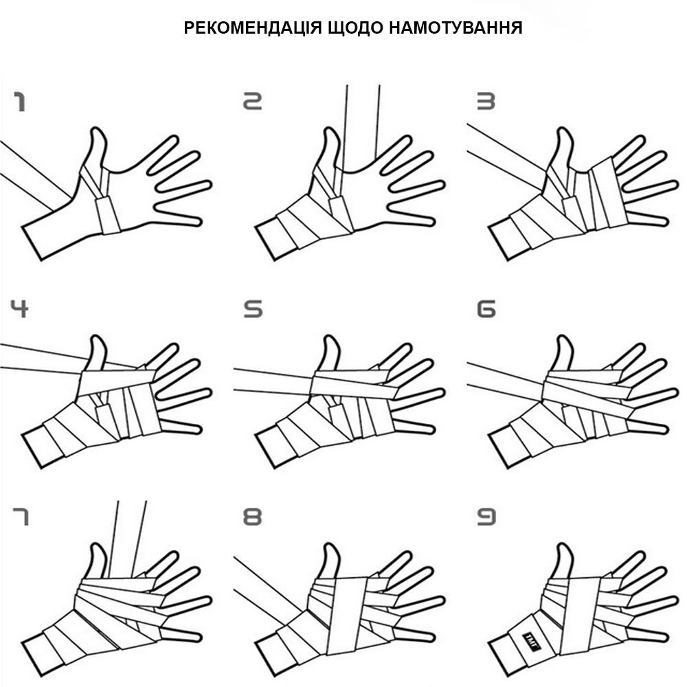 Боксерські бинти Newt Bboy NE-BB-543-BL 3 м Чорний (NE-BB-543-BL) - фото 4