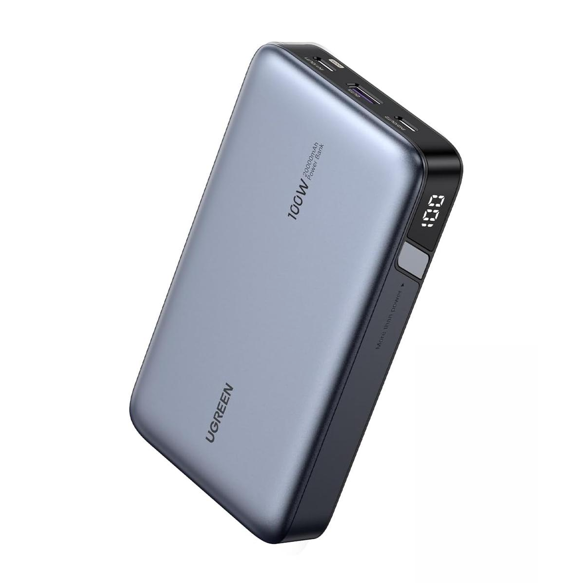 Внешний аккумулятор UGREEN Powerbank PB720 20000 mAh 100W Gray (000931) Внешний аккумулятор UGREEN Powerbank PB720 20000 mAh 100W Gray (000931)
