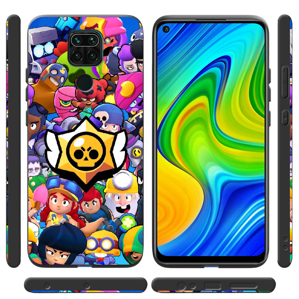 Чохол Boxface Xiaomi Redmi Note 9 Brawl Stars Чорний силікон (39801-up2389-41087) - фото 2