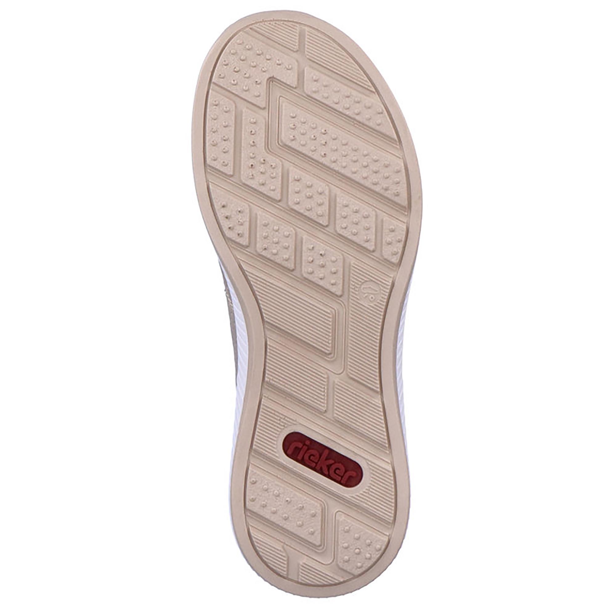 Слипоны женские весенние Rieker р. 37 Бежевый (089318-37) - фото 5