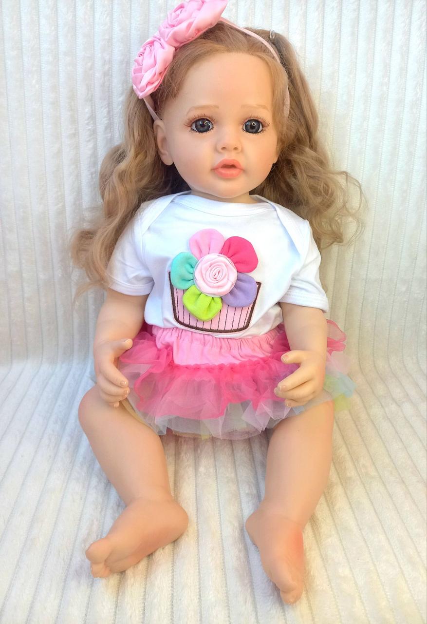 Одяг для ляльки Реборн 55 см з 3 предметів (2039079011) - фото 2 Одяг для ляльки Реборн 55 см з 3 предметів (2039079011) - фото 2