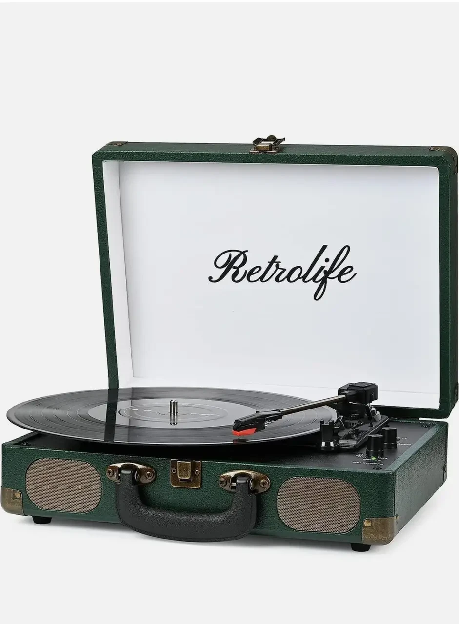 Ретро-програвач платівок Retrolife R609 Bluetooth Ретро-програвач платівок Retrolife R609 Bluetooth