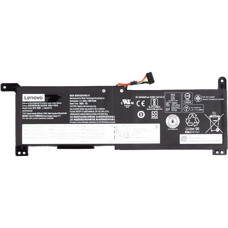 Акумулятор Power для ноутбуків Lenovo Ideapad Slim 1-11AST-05 L19M2PF0 7,5V 4670mAh