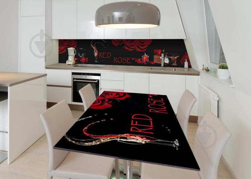 Наклейка 3Д виниловая на стол Zatarga «Чёрная кошка» 600х1200 мм для домов, квартир, столов, кофейн, кафе