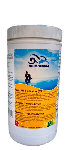 Химия для бассейнов Чохлор таблетки медленно растворимый 1 кг (38906)