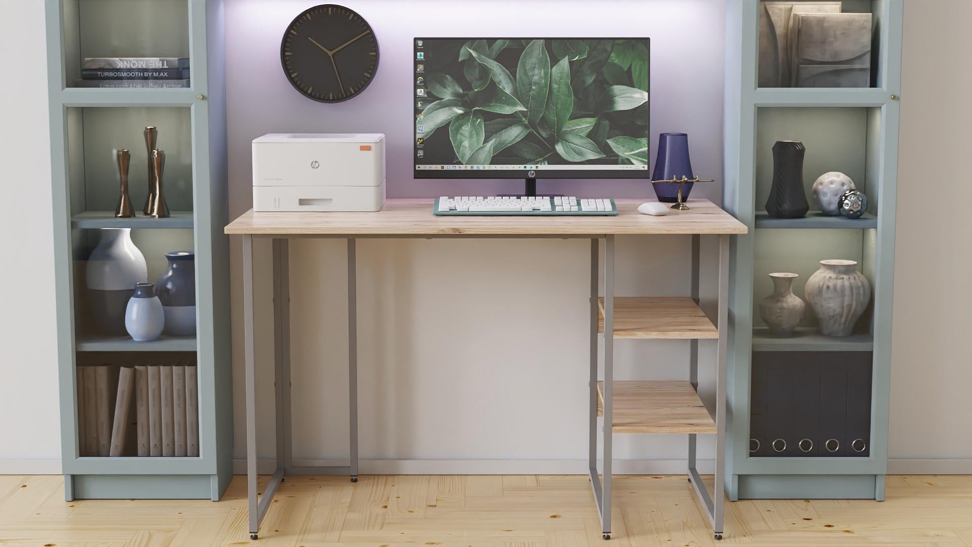 Стол письменный Ferrum-decor Кевин ДСП 32 мм 75x100x60 см Серый/Дуб Сан-Марино (FRD-106846)