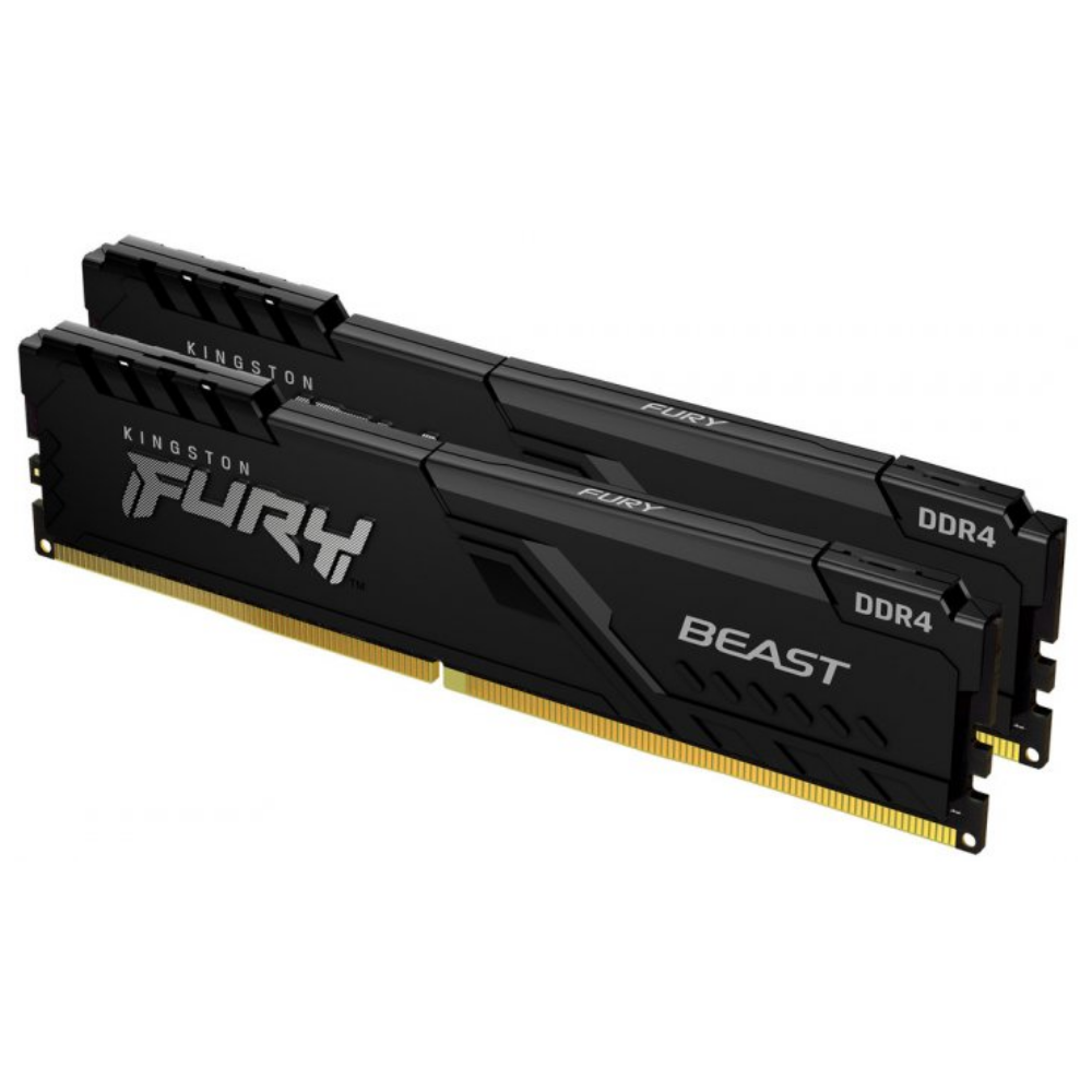 Оперативна пам'ять Kingston Fury Beast KF426C16BBK2/16 DDR4 2х8 Гб 2666 МГц - фото 1 Оперативна пам'ять Kingston Fury Beast KF426C16BBK2/16 DDR4 2х8 Гб 2666 МГц - фото 1