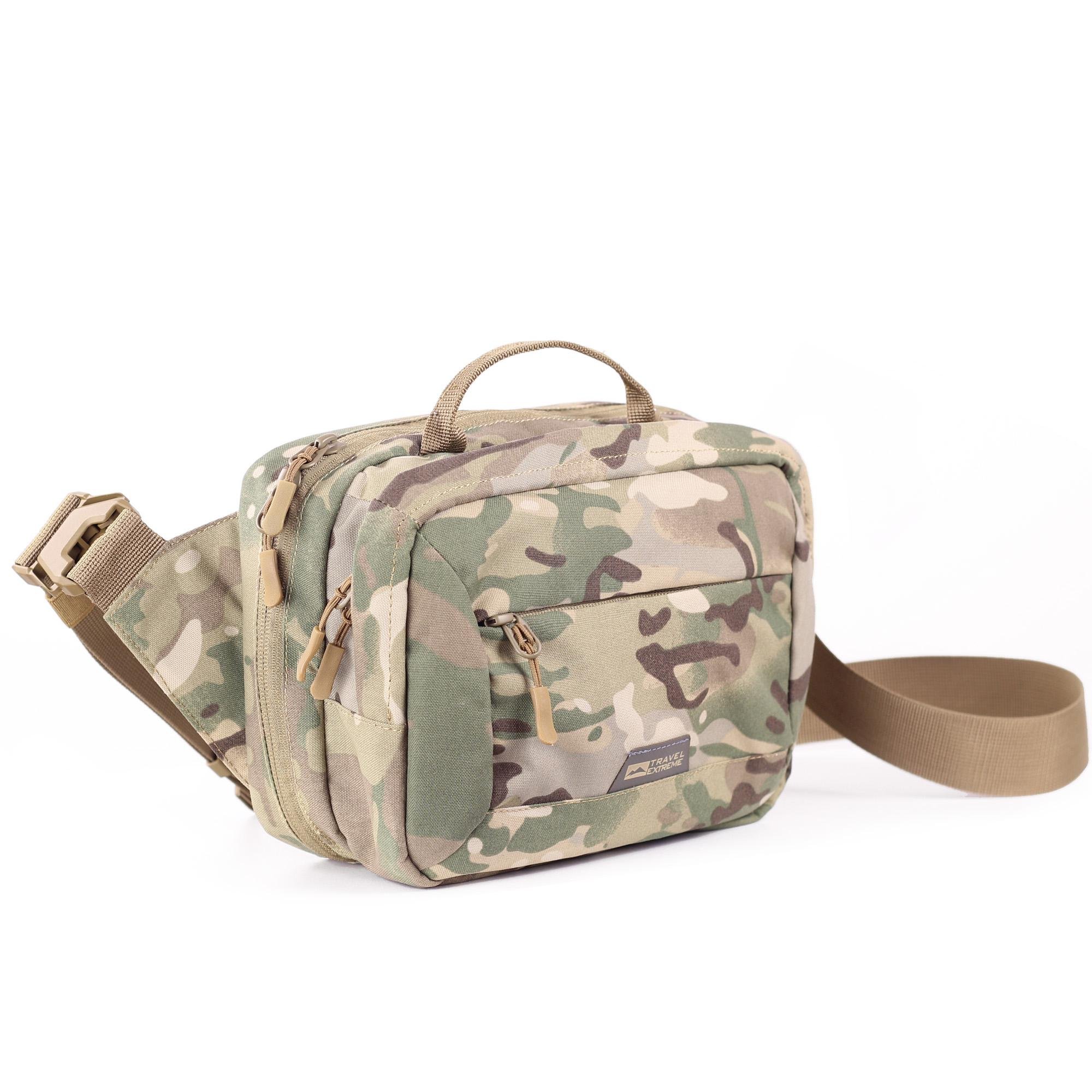 Сумка тактическая плечевая поясная TravelExtreme OMEGA cordura 500 Мulticam (TE09025)