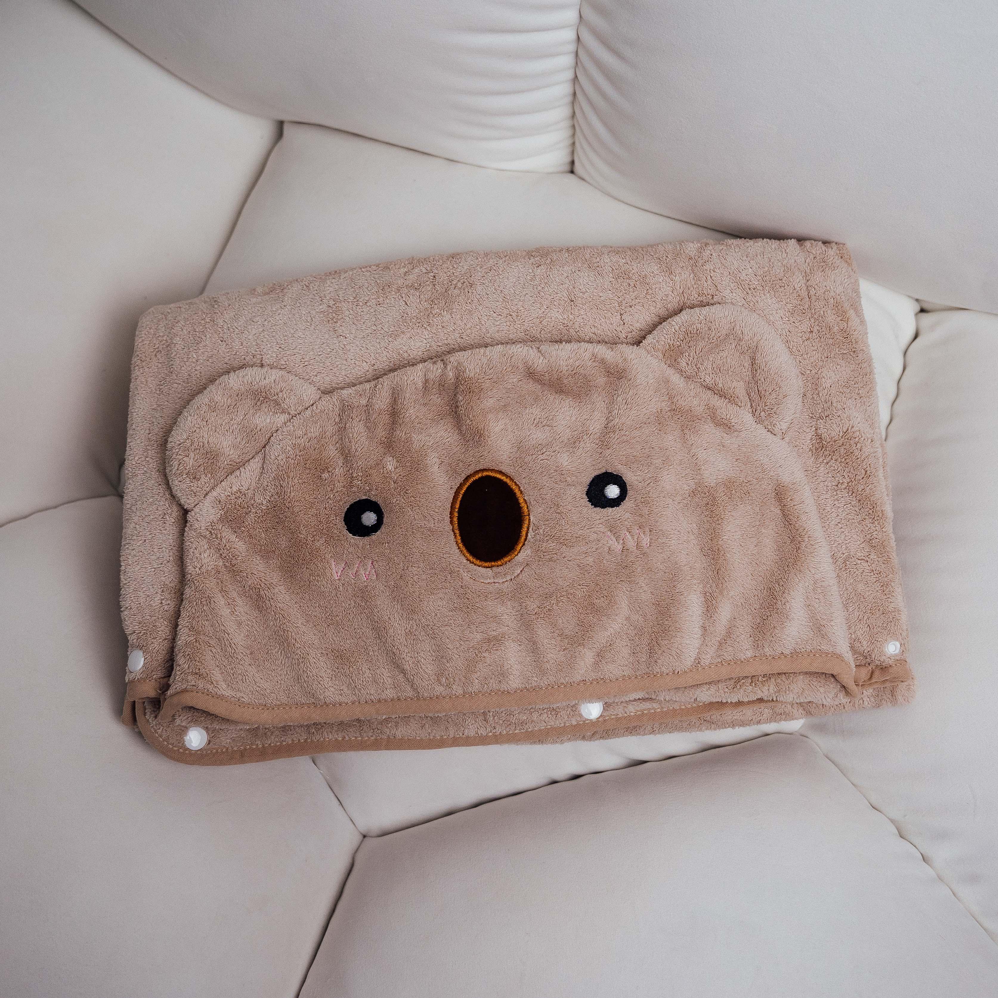 Детское полотенце Koloco Коала 100x140 см Бежевое (87199)