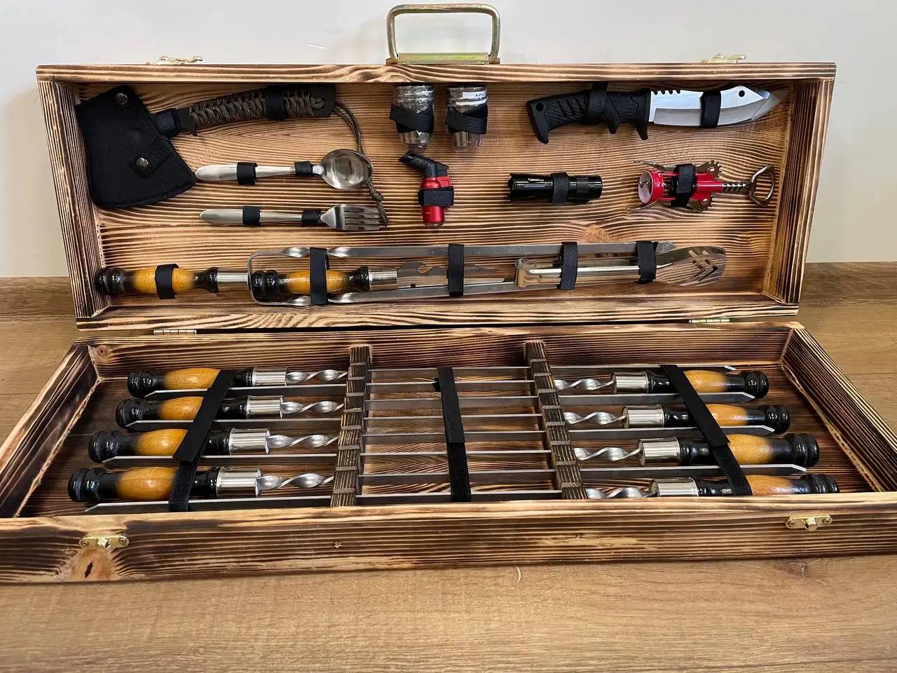 Набір шампурів Профі №10 у кейсі (10644720)