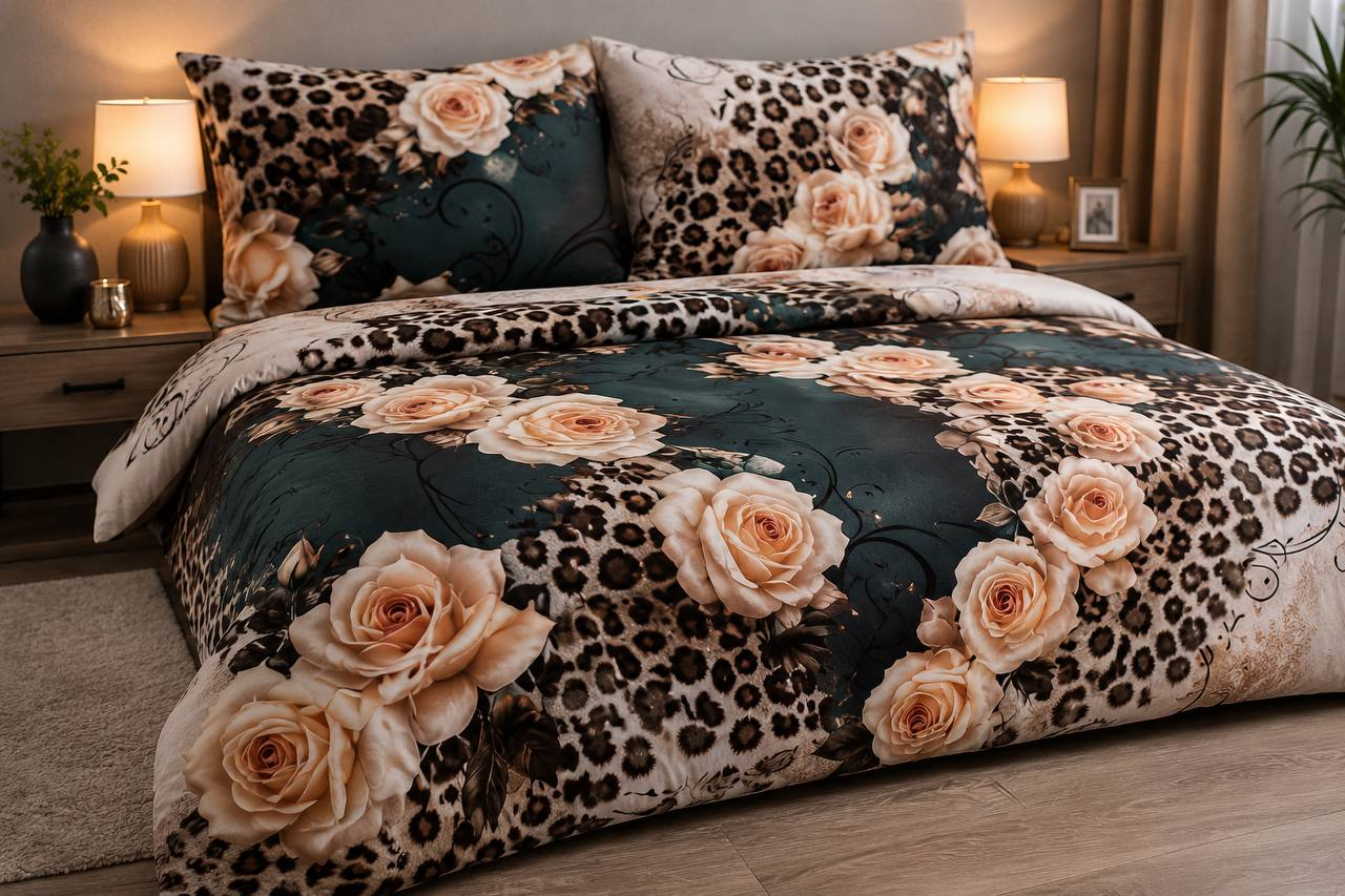 Комплект постільної білизни Pretty flower євро поліестер 200х220 см (KP-T85-777/E)