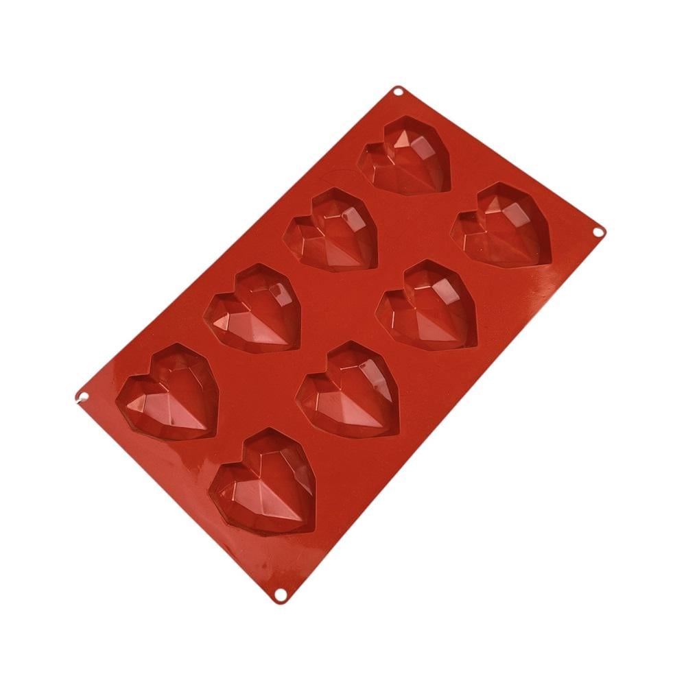 Форма силиконовая One Chef Профи Ледяное сердце L 57х64 мм 8 ячеек (33665075)