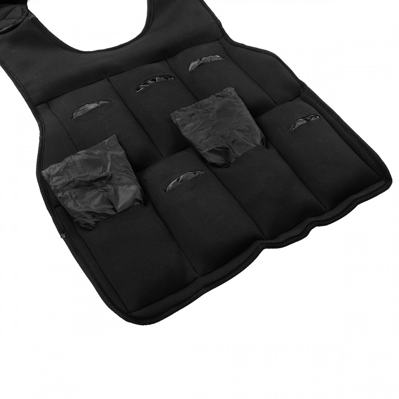 Жилет-утяжелитель для тренировок SportVida SV-HK0400 15 кг со сменным весом - фото 2 Жилет-утяжелитель для тренировок SportVida SV-HK0400 15 кг со сменным весом - фото 2