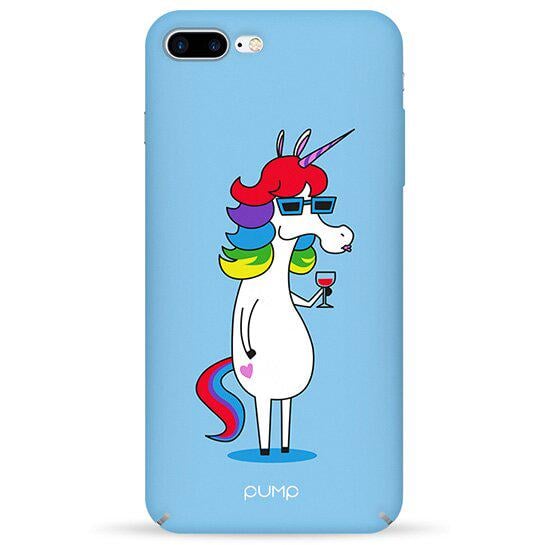 Чохол Pump Tender Touch Case на iPhone 8 Plus/7 Plus Unicorn Clubber З малюнком Блакитний