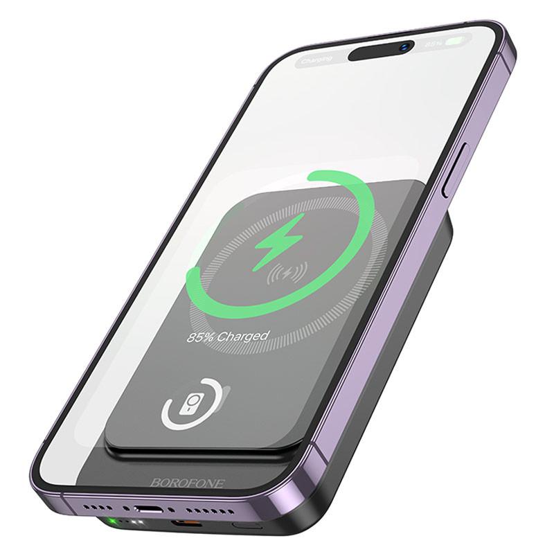 Повербанк Borofone BJ63A Nimble PD20W с БЗУ 10000 mAh Black (00000073400_1) - фото 3 Повербанк Borofone BJ63A Nimble PD20W с БЗУ 10000 mAh Black (00000073400_1) - фото 3