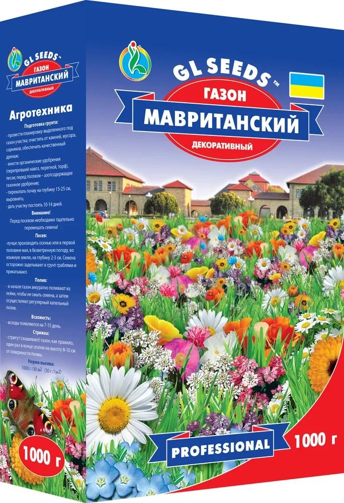 Насіння Газон Мавританський квітуча суміш GL Seeds 1000 г 302 мм (коробка302)