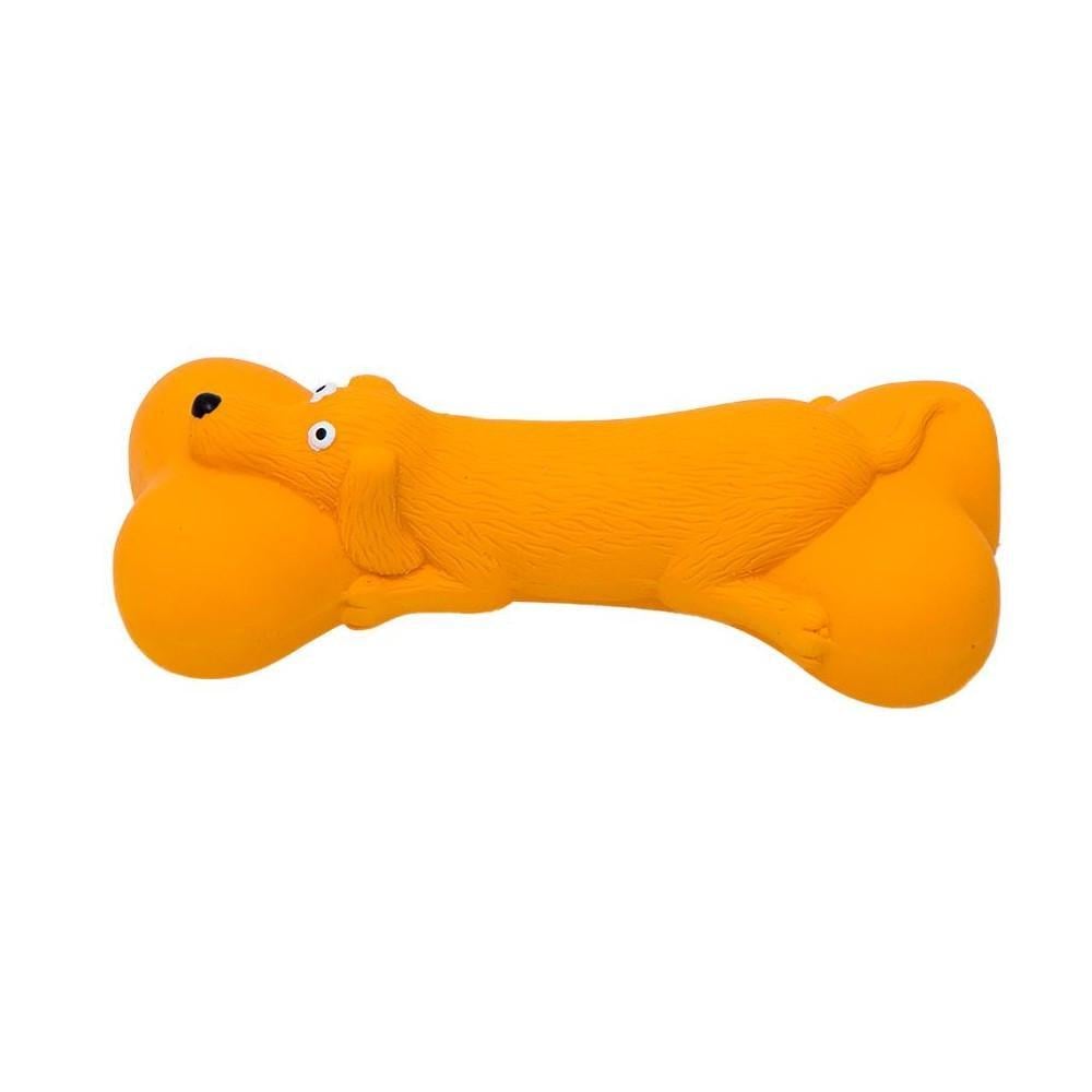 Игрушка для собак Eastland Кость с мордой лисы латексная 12 см (6970115700598)
