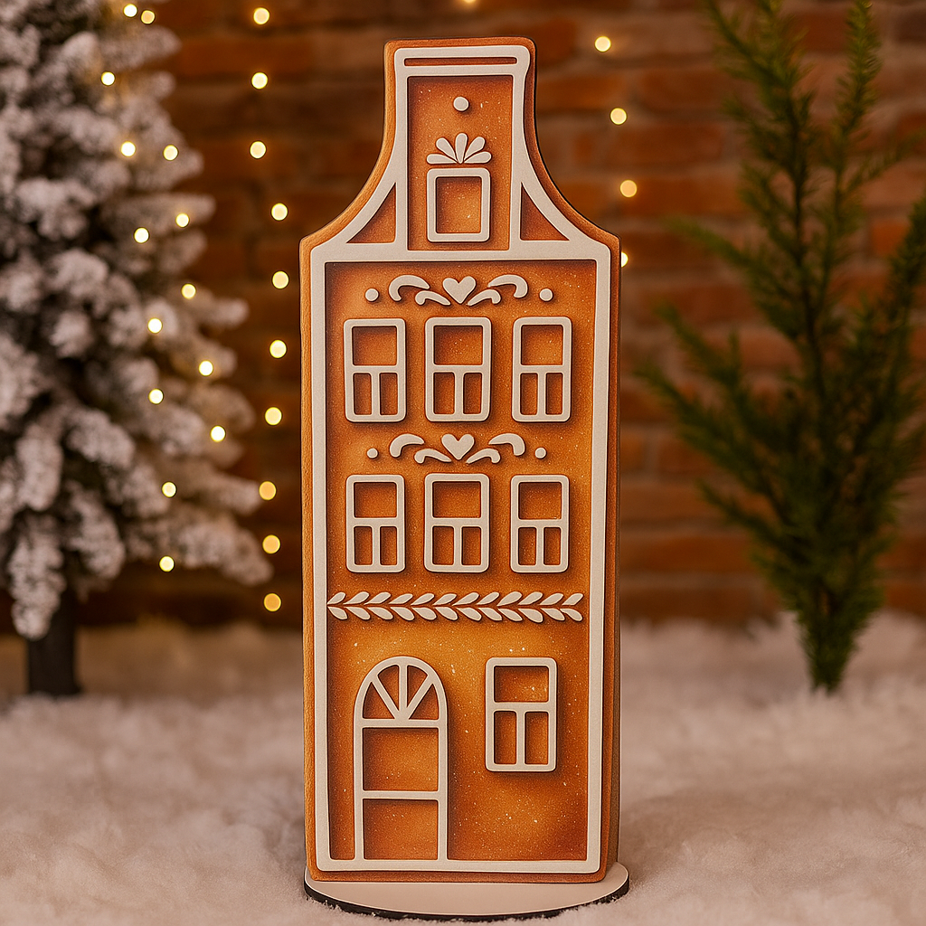 Статуэтка для фотозоны пряничный дом новогодний 90 см (5279-18)