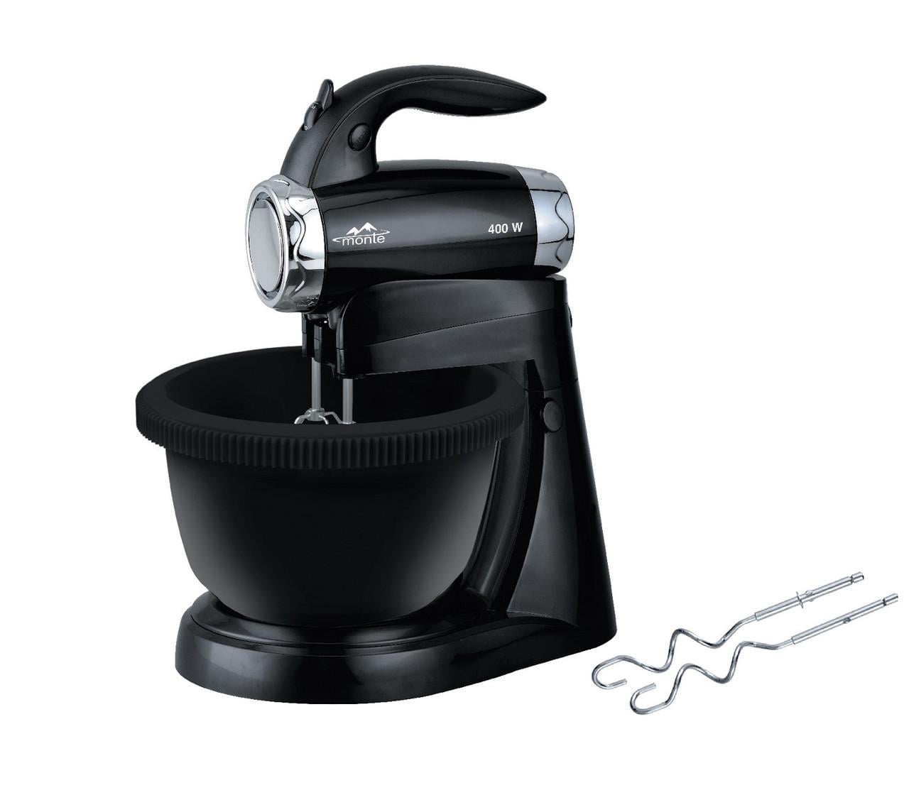 Міксер стаціонарний Monte MT-2010 400 Вт з чашею, що обертається 6 швидкостей/турбо Чорний