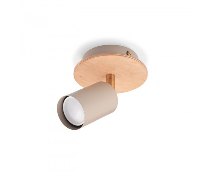 Светильник потолочный Wood Spot Nowowood Solo Beige (WL-NW0001/BEIGE)