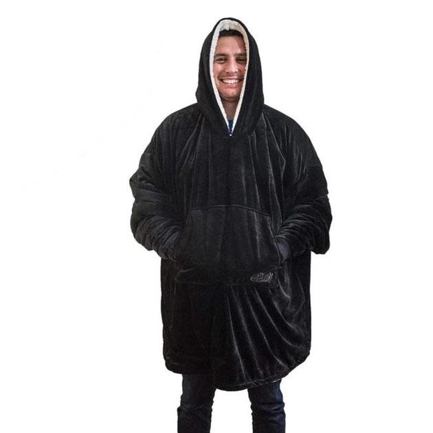 Толстовка Huggle Hoodie с капюшоном и рукавами Черный (ws96134-3) - фото 2 Толстовка Huggle Hoodie с капюшоном и рукавами Черный (ws96134-3) - фото 2