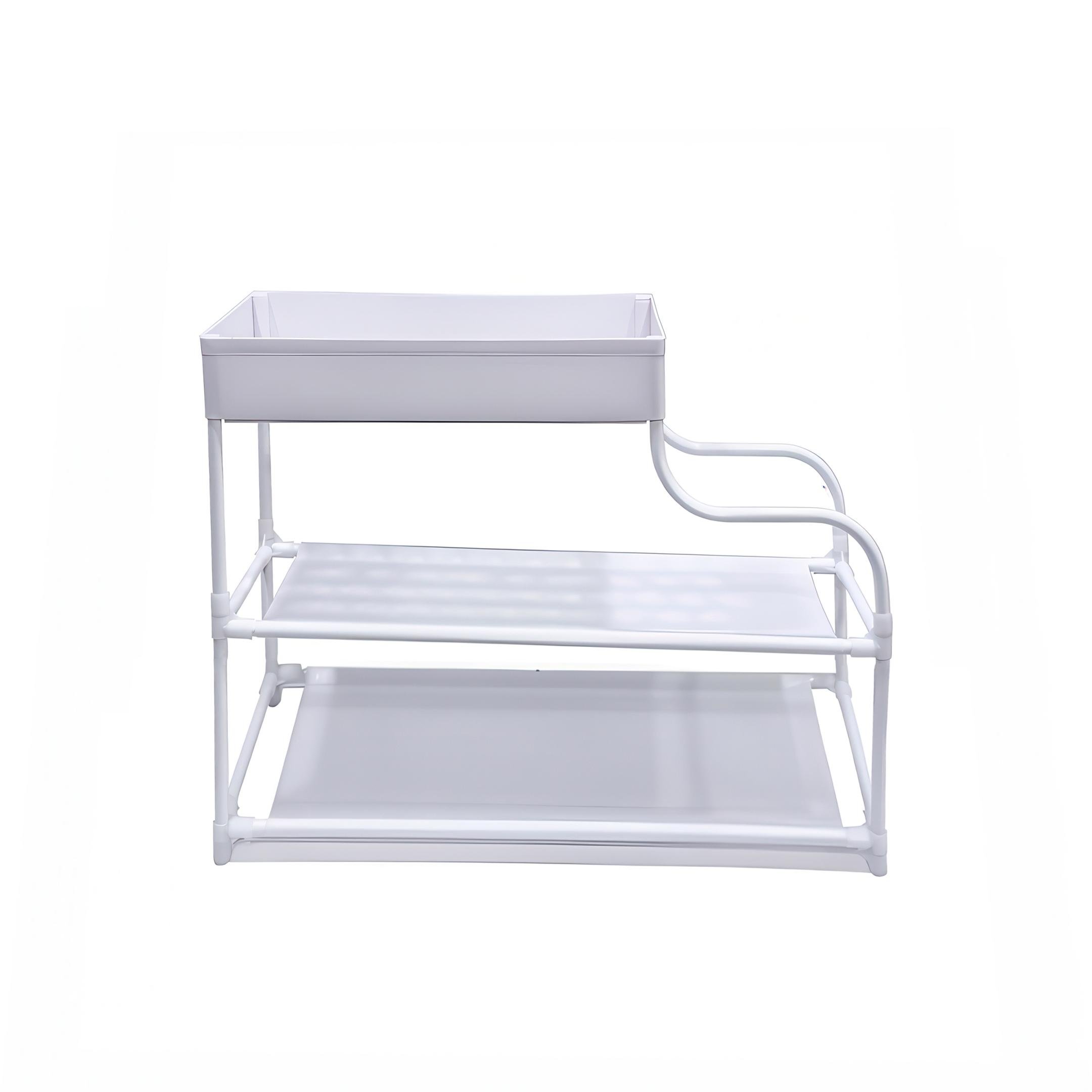 Полка-этажерка для обуви с 3 ярусами Белый (20960358) Полка-этажерка для обуви с 3 ярусами Белый (20960358)