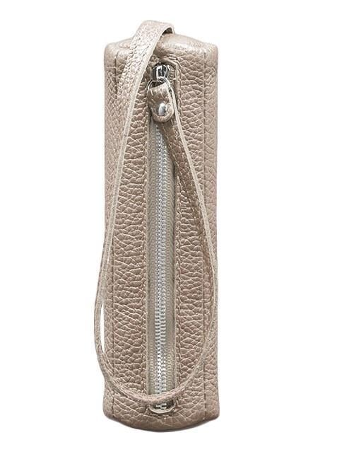 Ключница женская кожаная 3.1 Тубус XL Светло-бежевый (A-028127)