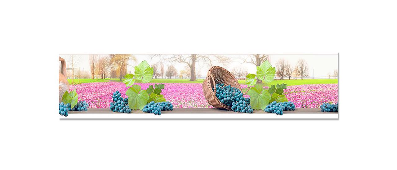 Наліпка вінілова на кухню Zatarga Синій виноград 600х2500 мм (1271805784)