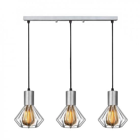 Подвесной светильник лофт MSK ELECTRIC Diadem NL 2215-3 CR на планке Хром (616156)