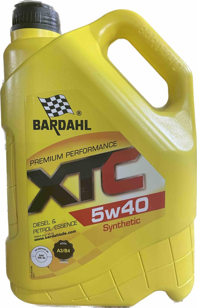 Моторное масло BARDAHL XTC 5W40 SN/CF A3/B4 MB 229.5 VW 502.00/505.00 PSA B71 2296 RN0700/0710 5 л (36163)