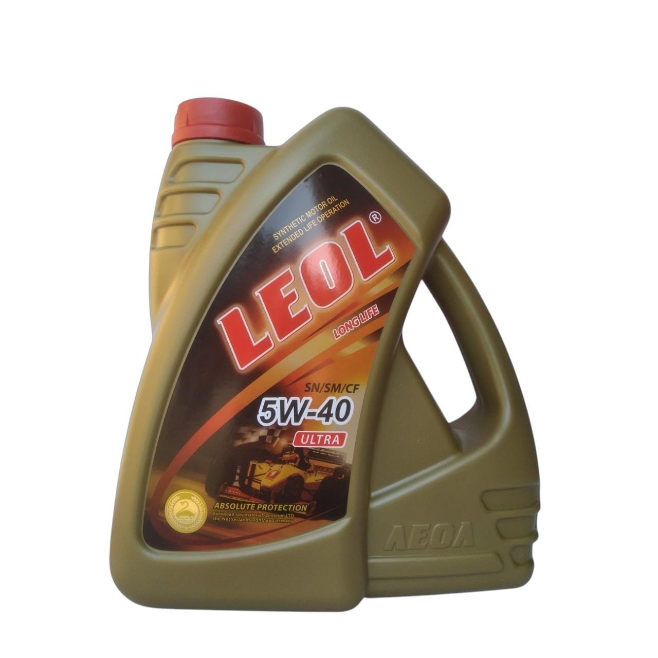 Олива моторна Леол SN/SM/CF 5W-40 Ultra 4 л (ultra_sae_5w40_4) Олива моторна Леол SN/SM/CF 5W-40 Ultra 4 л (ultra_sae_5w40_4)