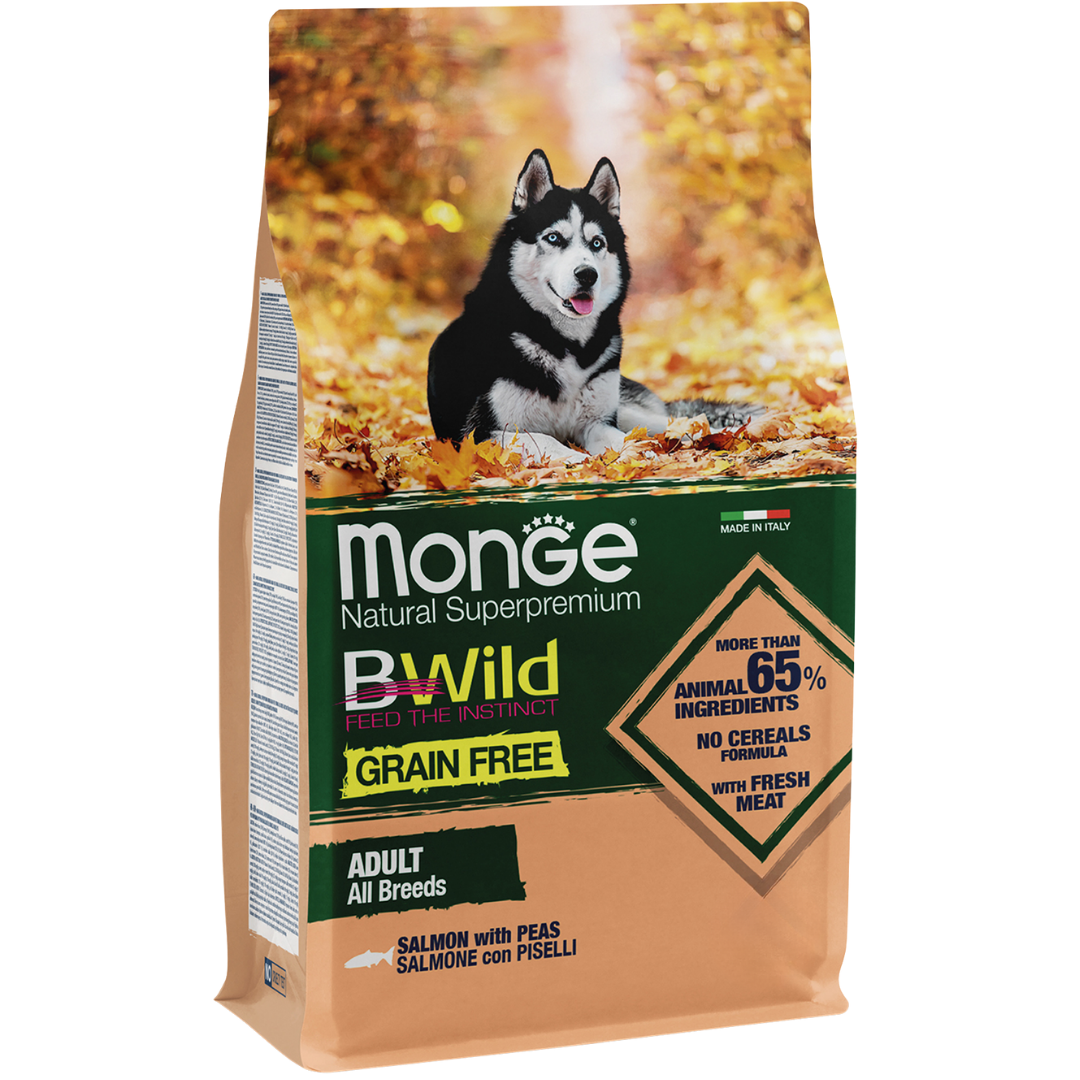 Корм для собак Monge Dog Bwild Grain Free лосось 2,5 кг